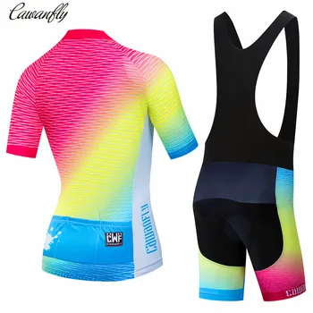 Pro 2021 Ženy Krátký Rukáv Cyklistický Dres Sada Sportovní Oblečení Cyklistické Oblečení Kit Mtb Maillot Cyklistické Cyklistické Oblečení Nosit Uniforme