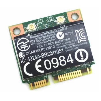 Pro BroadCom BCM94313HMGB BCM4313 Wifi + Bluetooth 4.0 Mini PCI-E Karta, 300Mbps pro HP G4 G6 DV6 DV7 CQ43 CQ57 SPS 657325-001
