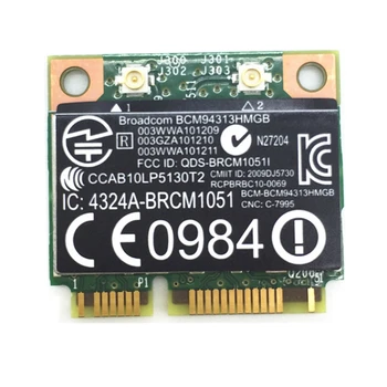 Pro BroadCom BCM94313HMGB BCM4313 Wifi + Bluetooth 4.0 Mini PCI-E Karta, 300Mbps pro HP G4 G6 DV6 DV7 CQ43 CQ57 SPS 657325-001