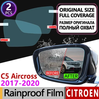 Pro Citroen C5 Aircross 2017 2018 2019 2020 Plné Pokrytí Anti Fog Film Zpětné Zrcátko Nepromokavé Anti-Fog Příslušenství C5-Aircross