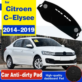 Pro Citroën C-Elysée 2016 2017 2018 2019 Anti-Slip Mat Palubní Desky Kryt Pad Slunečník Dashmat Auto Příslušenství C Elysee
