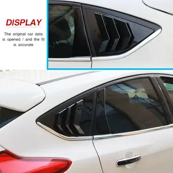 Pro focus ST RS Hatchback, 4D Barva Okna Boční Větrací Žaluzie ABS Černé Uhlíkové Vlákno 2012 2013 2016 2017 2018