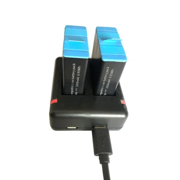 Pro GoPro Hero 9 Dual Port Nabíječka Dvojitý Kanál Dobíjení, Nabíjecí Základna pro GoPro 9 Černá Akční Kamera, Příslušenství