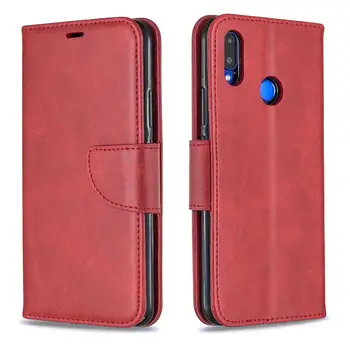 Pro Huawei P40 Pro Lite E P30 P20 Luxusní PU Kožené Pouzdro Flip Peněženka Držitele Karty Stand Krk Mobilní Telefon Kryt Magnetický Bag