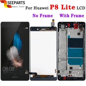 Pro Huawei P8 Lite LCD Displej Dotykový Displej Digitizer Výměna Sestavy ALE-L04 ALE-L21 5.0