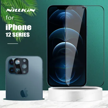 Pro iPhone 12 Pro Max Nillkin Plné Pokrytí 3D Tvrzené Sklo Screen Protector Fotoaparátu Ochranné Sklo pro iPhone 12/12 Pro/12 Mini