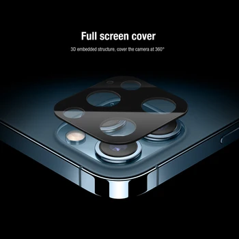 Pro iPhone 12 Pro Max Nillkin Plné Pokrytí 3D Tvrzené Sklo Screen Protector Fotoaparátu Ochranné Sklo pro iPhone 12/12 Pro/12 Mini