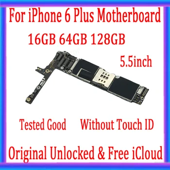 Pro iphone 6 plus základní Deska withoutTouch ID, Originální, odemčený pro iphone 6plus základní Deska s Bezplatnou iCloud,16 GB 64 GB 128 GB