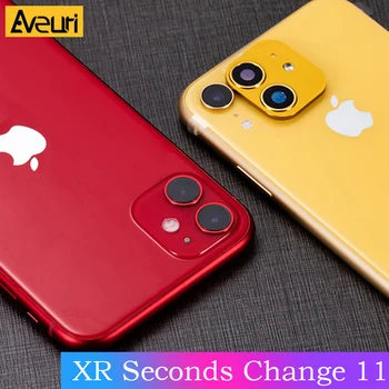Pro iPhone X XS XR Sekund Změnit 11 Pro Objektiv Nálepka Pro iPhone 11 Pro MAX Luxusní Hliníkové Protector Ochranné pouzdro na Fotoaparát