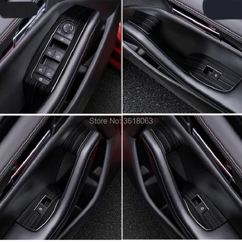 Pro Mazda 3 2019 2020 Nerezové Vnitřní Dveře Okno Přepnout Krycí Sklo Zvedněte Ovládací Tlačítko Panel Trim Auto Doplňky, Dekorace
