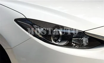 Pro Mazda 3 Mazda3 Uhlíkových Vláken Světlometů Oční Víčka, Obočí Trim Kryt-2019 2ks, Auto Příslušenství, Vnitřní Auto Dekor Auto Trim