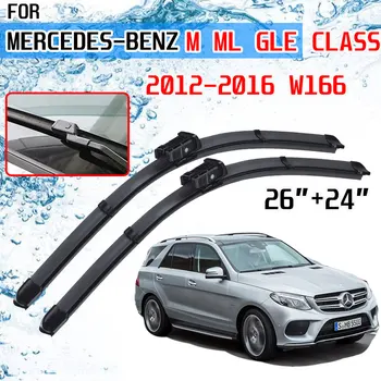Pro Mercedes Benz M ML GLE Class W166 2012 2013 2016 Příslušenství Auto Přední čelní Sklo, Stěrače Kartáče Frézy