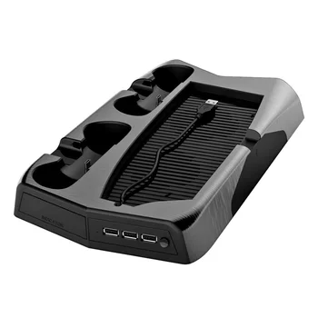 Pro PS5 Vertikální Chladicí Ventilátor Stojan pro PS5 Digitální Vydání s 14 Sloty Hra 3 Port Rozbočovače Dual Controller Charger pro DualSense