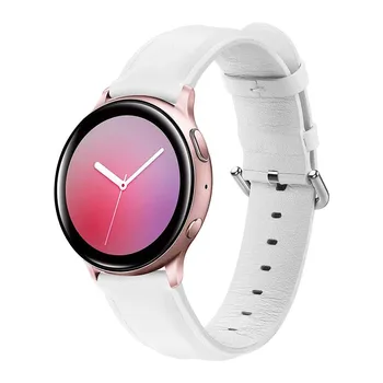 Pro Samsung Galaxy Sledovat, Aktivní, 2 pásma Kůže 20mm 22mm chytré hodinky, Doplňky, Luxusní měkký popruh Spínač uši rychlou výměnu