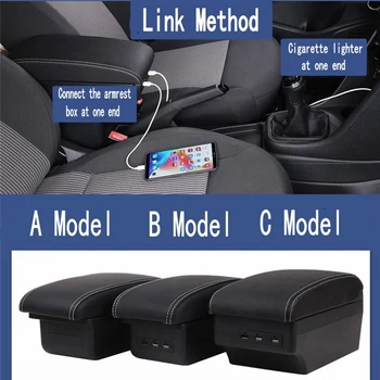 Pro toyota urban cruiser loketní opěrka box univerzální auto středové konzole modifikace příslušenství dvojitá zvedl s USB