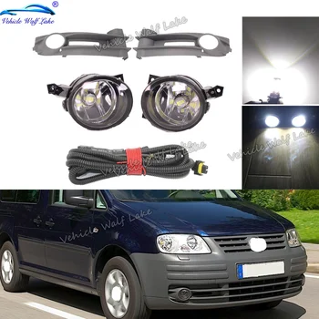 Pro VW Caddy 2004 2005 2006 2007 2008 2009 2010 Cay-styling Přední Mlhový Světlomet Světlo S LED Žárovkami + Mřížka + Dráty