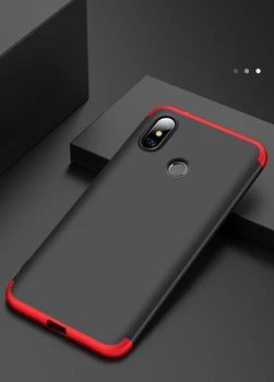 Pro Xiaomi Redmi Note 6 Pro Případ 360 Stupňů Chráněno celé Tělo Telefonu Pouzdro pro Redmi Poznámka 6 Pro Nárazuvzdorný Kryt se Sklem Film