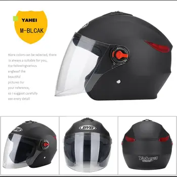 Profesionální Motocyklové Helmě Anti-scratch Závodní Skútr Půl Přilba s Sluneční Clona pro Dospělé Muži Ženy Motor Open Face Přilba
