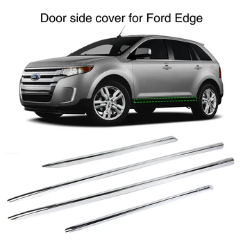 Pronájem Dveře Boční Krycí Lišta pro Ford Edge 2011 2012 2013 Exteriér Chrome Tvarování Střihu Stráž 4ks