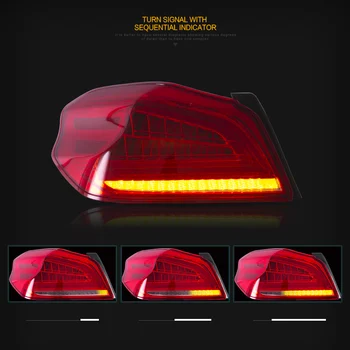 Pronájem LED zadní Světlo, koncové Světlo Pro Subaru WRX 2013 - 2018 Zadní Běžící Světlo + Brzdové Světlo + Zadní Svítilna + Dynamický směrová