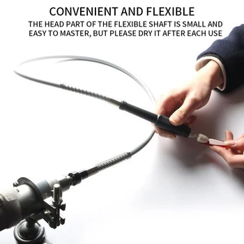 Provázkový Elektrický Flexibilní Vrtací Bruska Flex Prodloužení Hřídele + L Klíč Pro Dremel Moc Rotační Bruska Nástroj Příslušenství