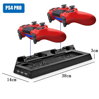 PS4 Pro Nabíjení chladič Ventilátor Chlazení Chladič Vertikální Stojan Základna pro Sony Playstation 4 Pro Konzole, Video Hry, Příslušenství