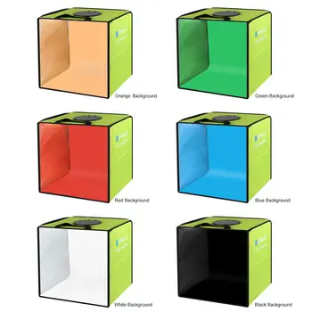 PULUZ 30cm lightbox Mini Skládací Photo Studio Box Fotografování LED Lightbox Studio Natáčení Stan kit & 6 Barva Kulis Nové