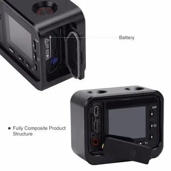 PULUZ pro Sony RX0 Bydlení Shell Hliníkové Slitiny Ochranné Pouzdro Klec+37mm UV Filtr Objektiv+Objektiv sluneční clona W/h Šrouby A Šroubováky