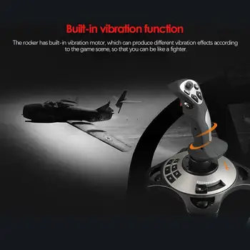 PXN-2113 Flight Simulator Gamepad Ovladač Joystick Pro PC/Desktop Simulace Letadel Vibrační Herní Ovladač Příslušenství