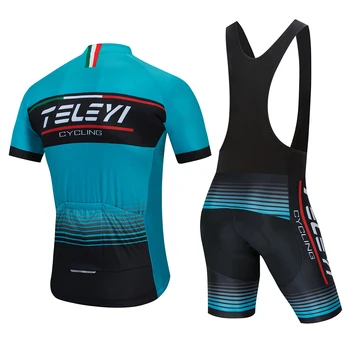 Pánské Cyklistické Jersey 2021 Pro Tým TELEYI Letní Cyklistické Oblečení, Rychlé Sušení, Nastavení Racing Sport Mtb Cyklistické Dresy Cyklistické Uniformě