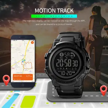 Pánské elegantní Hodinky SKMEI Sprot Hodinky Bluetooth Srdeční Frekvence Fitness Tracker Krokoměr Kalorie Digitální Hodinky