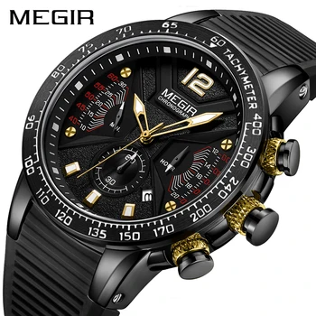 Pánské Hodinky Top Značky MEGIR Luxusní Sportovní Hodinky pro Muže Hodinky Vodotěsné Náramkové hodinky Hodiny Reloj Hombre Horloges Mannen