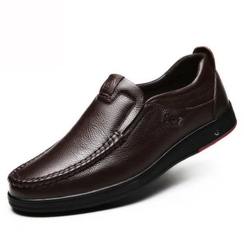 Pánské mokasíny Ležérní kožené boty mužské velká Velikost 38-47 obuv Skluzu na boty pro muže Mokasíny Boty Pohodlné