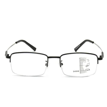 Přechod Progresivní Multifocus Čtení Brýle Anti Modré Flexibilní Presbyopie Brýle Paměťové Slitiny Samozabarvovací Reader