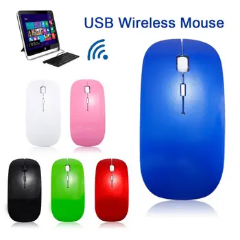 Přenosný 2.4 GHz 1600dpi Bezdrátová Mini USB Ergonomický Přijímač Herní Myš 3-klíč Pro PC Laptop Notebook Počítač