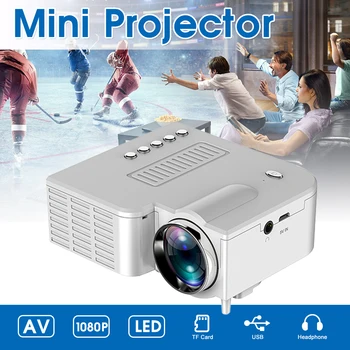Přenosný Mini LED Projektor Video Beamer pro Domácí Kino 500 Lumenů Podpora HD Displej 4k projektor 4K led projektor 1920x1080