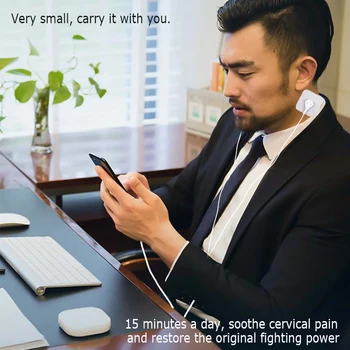 Přenosný Mobilní Telefon Ovládat Tělo Masér Akupunktura Terapie Zad Krk Rameno Elektrický Masážní EMS Svalové Stimulátor