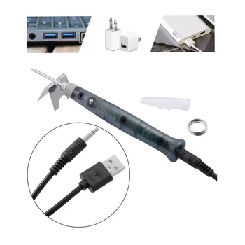 Přenosný USB Elektrická páječka Pen Kit Nastavitelná Teplota Pájky, Nářadí Pájecí Stanice Svařování