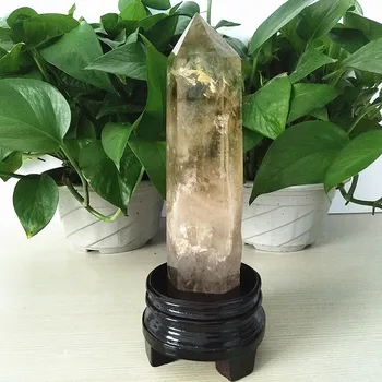 Přírodní kámen citrín quartz crystal hůlka bod čakry, energetické kameny a léčivé krystaly