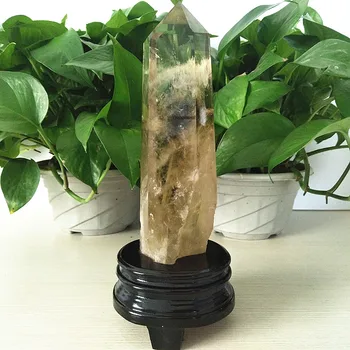 Přírodní kámen citrín quartz crystal hůlka bod čakry, energetické kameny a léčivé krystaly