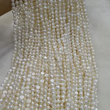 Přírodní Sladkovodní Pearl Korálky Vysoké Kvality 38 cm Punč Volné Korálky pro DIY Ženy Náhrdelník Náramek Šperky