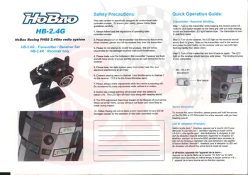 Původní HOBAO/OFNA Závodní FHSS 2.4 Ghz 3-CH rádiový systém pro RC auto loď Steerwheel Rádio Sada Super cena prodej