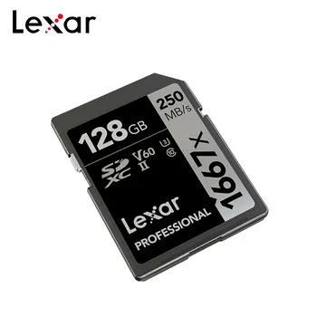 Původní Lexar Paměťové Karty 1667x V60 250 MB/s Flash Karta 64GB 128GB 256GB UHS-II U3 SD Kartu SDXC C10 Pro 3D 4K HD Video
