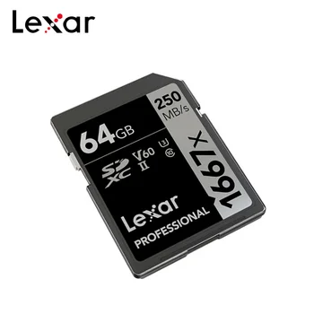 Původní Lexar Paměťové Karty 1667x V60 250 MB/s Flash Karta 64GB 128GB 256GB UHS-II U3 SD Kartu SDXC C10 Pro 3D 4K HD Video