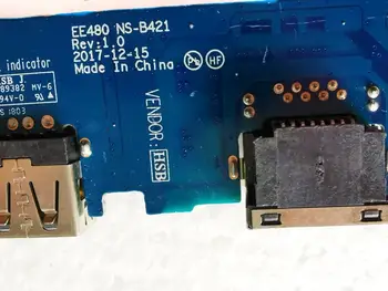 Původní pro Lenovo E480 POWER BOTTON USB IO BOARD NS-B421 testovány dobrá doprava zdarma