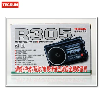 Původní Tecsun R-305 R305 Full Band Rádio Digitální FM SW Stereo Rádio Přijímač Louderspeaker Hudební Přehrávač, Přenosné Rádio