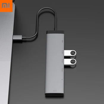 Původní Xiaomi mijia MIIIw 7 v 1 Typ-c na HDMI, USB 3.0 TF Čtečka Karet SD PD Nabíjecí Adaptér HUB pro iPhone Mobilní Telefon