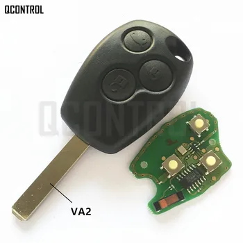 QCONTROL Auto Zamykání Dálkové Key Fit pro Renault Clio Scenic Kangoo Megane 433 mhz s PCF7946 / PCF7947 Čip