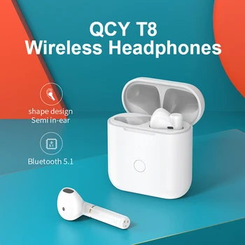 QCY T8 Bluetooth Bezdrátová Sluchátka Binaurální Semi-in-ear Sportovní Auto Call s Dlouhými Baterie Llife