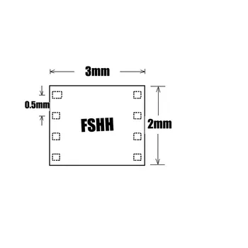 QFN8, aby DIP8 Programátor Adaptér DFN8 MLF8 WSON8 test socket Stoupání=0,5 mm Velikost=2 mm X 3 mm